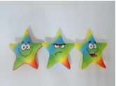 Plush star, 1 side printing